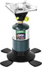 Bottletop Propane Camping Stove with Gas Cylinder Base Lightweight Propane and MAPP Gas Camping Stove with Instant Ignition for Hiking Backpacking and Outdoor Cooking Ultra-Portable Durable Camp Stove