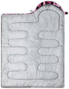 QOOMO Camping Sleeping Bags,3 Season Warm & Cool Weather,Lightweight,Waterproof Sleeping Bags for Adults & Kids,Traveling,and Outdoors,Camping Gear Equipment