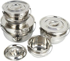 Compatible for NOBANA&CLS Outdoor Tableware Stainless Steel Set Pot Thickened Picnic Barbecue Multi-Purpose Portable Camping Hanging Soup