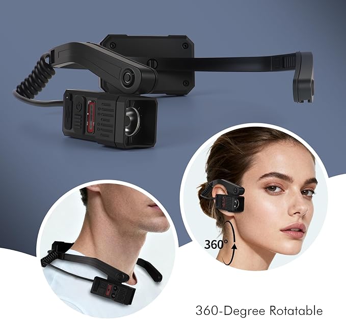 KunHe 3 Pack Ear-Mounted Headlamps with Motion Sensor Lightweight Design and 5 Lighting Modes Suitable for Mechanics Car Repair Camping Male Mechanics Gifts