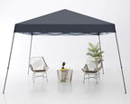 ABCCANOPY Stable Pop up Outdoor Canopy Tent 10 x 10 ft Base / 8 x 8 ft Top, Deep Gray