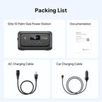 BLUETTI Elite 10 Mini Portable Power Station, 128Wh LiFePO4 Battery with 200W AC Outlet, Flight-Approved Power Bank for Travel, Fast Recharge Solar Generator for Camping & Outage Emergency Backup