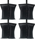 ABCCANOPY Canopy Weights 120 LBS Gazebo Tent Sand Bags,4-Pack Black (Without Sand)