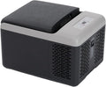Alpicool C9PT Portable Car Freezer Cooler, 12 Volt Car Refrigerator, 10 Quart Fast Cooling, with 12/24V DC and 100-240V AC for Outdoor, Camping, RV, Truck (Black&Grey)