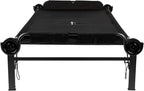 Disc-O-Bed 2XL Outdoor Modular 1 Person Single Camping Cot Portable Bed with 2 Height Options for Adults, Sleep Solution for Tents, Black
