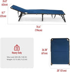 SUNNYFEEL Folding Lounge Chair Patio Chaise, Outdoor Portable Sun Lounger, Folding Camping Cot, with Adjustable Backrest and Removable Pillow for Outside Beach, Sunbathing, Pool, Lawn, Deck