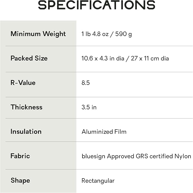 Nemo Equipment Tensor Extreme Conditions Sleeping Pad - Regular Wide (72"x25") - Black/Birch Bud/Citron