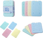 BLUE ELE Macaron-Colored Ice Pack for Lunch Box and Cooler, BPA Free, Reusable and Long Lasting, Slim and Lightweight Design, Set of 4, Fun & Colorful, BE01 Macaron-Colored