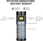 OLIGHT Baton4 Premium Edition EDC Flashlight 1300 Lumens with Type-C Charging Case, Powered by Rechargeable Battery, Small LED Light IPX8 Waterproof for Camping (Fighter Pilot)