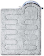 QOOMO Camping Sleeping Bags,3 Season Warm & Cool Weather,Lightweight,Waterproof Sleeping Bags for Adults & Kids,Traveling,and Outdoors,Camping Gear Equipment