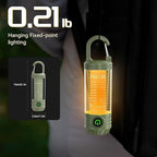 HomeBeyond Portable Camping Lantern Rechargeable,LED Flashlight Spotlight with 6 Modes, Red Light Emergency Outdoor Tent Light for Hiking, Night Walking, Hurricane