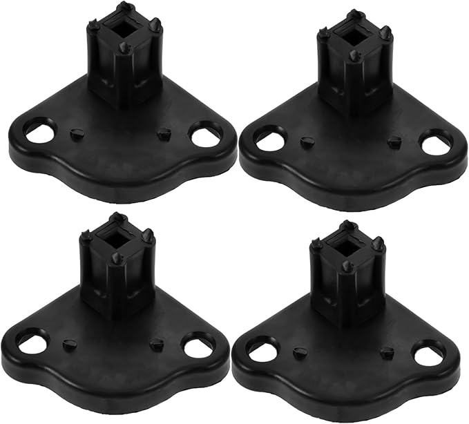Gatuida 20pcs Rv Awning Bottom Bracket Foot Lightweight Easy Install Tent Connection Kit for Camping Outdoor Umbrellas and Awning Support