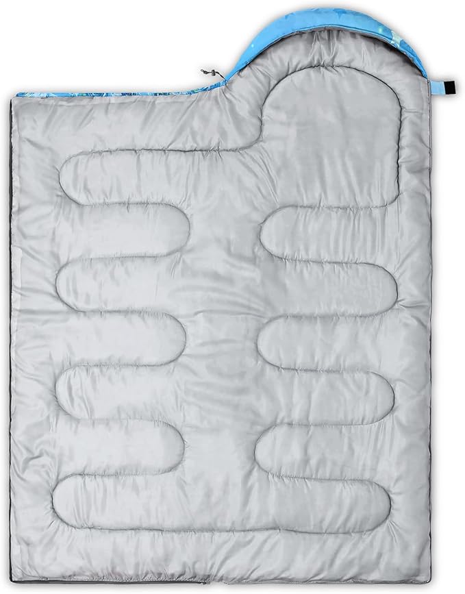 AILONEN Outer Space Astronaut Camping Sleeping Bags,Lightweight & Waterproof,3 Season Warm & Cool Weather,Cartoon Sleeping Bags for Kids,Boys Girls Travelling,Outdoors