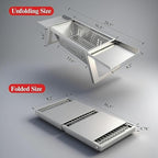 Foldable Small Charcoal Grill - Stainless Steel & High - Temp Resistant, Perfect for 2-3 Outdoor Enthusiasts! Ideal for Camping, BBQs, Picnics & Tailgating, Super Portable Yakitori Grills