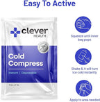 Instant Cold Pack | Disposable Ice Packs - Cold Therapy - for Injuries, Swelling, Inflammation, Muscle Strains, Sprains, Perfect for First aid Kit, Outdoor Activities, Athletes. 5x7 Inches, 6 Pack.