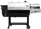 Camp Chef Sidekick Sear - Includes BBQ Box for Pellet Grill - Accessory for Outdoor Cooking - Sear & Grill with Ease - 14" Cooking System Compatible, Silver