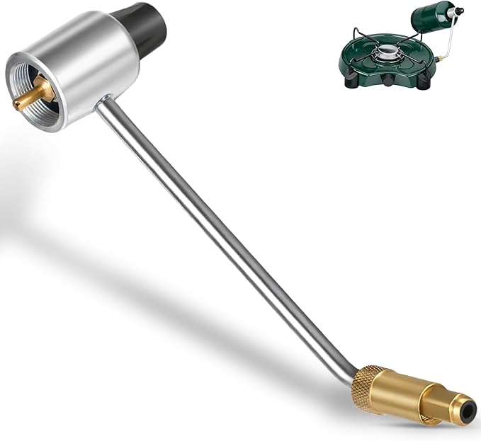 Zookpr 5430 Gas Stove Pressure Regulator Compatible with Coleman, Camp Chef, Fold N Go and Stansport Stoves, Propane Regulator Tube Replacement for 1LB Propane Cylinder, Maintain Stable Gas Pressure