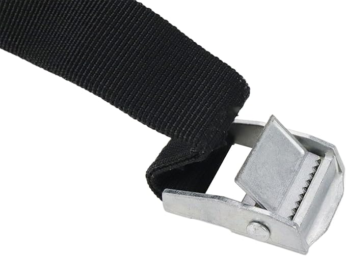5Pcs Tie Down Straps Black Nylon Strap 1"*78.74" (6.56ft) Adjustable Straps with Heavy Duty Cam Lock Buckles, Lashing Strap for Backpacking, Outdoor Activities