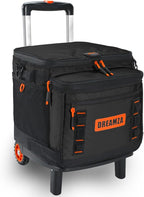 Soft Cooler with Wheels, 60-Can Wheeled Cooler with Handle, Leak Proof Rolling Cooler Insulated Bag with All-Terrain Cart, Collapsible Rolling Ice Chest for Beach Picnic Camping Grocery