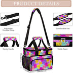 Pardick Colorful Animals Cat Cute Soft Cooler Bag Insulated Lunch Box for Men & Women, Large Leakproof Lunch Bag Portable Beach Cooler for Work, Picnic, Road Trips,Fishing, Travel, Camping,A-15