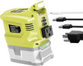 Ecarke 200W Portable Power Inverter Compatible with Ryobi 18V Battery, DC 18V to AC 110V Power Station with 1 AC Outlet, 2 USB, 1 Type-C & LED Light, for Outdoor Emergency Use (No Battery)