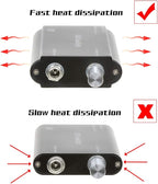 Superdental Protable LED Head Light Lamp for Binocular Loupe Metal Clip with Plastic Body for Fast Heat Dissipation (Black)