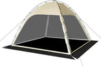 Screen Tent with Removable Floor, Siebwin Large 10'x10' Gazebos with Mosquito Netting and Removable Floor Sunproof Outdoor Canopy Tent for Backyard Party Outside Activities 1-Person Setup