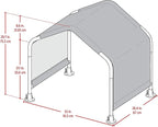 ShelterLogic 2.5' Outdoor Pet Shade, Versatile Pet Canopy Tent for Small-Breed Dogs, Cats, Small Animals and Livestock, Blue