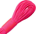Paracord Planet – Fluorescent 1.75mm Reflective Guyline 95 Paracord Tent Rope Camping Parachute Cord – Neon Pink – 65ft