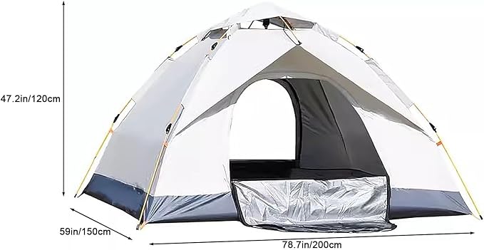 Tents for Camping, Pop up Tent, 2/3/4 Person Camping Tent, Spacious, Lightweight Portable Backpacking Tent for Outdoor Camping, Hiking