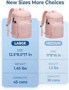 Cooler Backpack Insulated Waterproof,30/45 Cans Backpack Coolers Leakproof Lunch Backpack for Men Women Portable Soft Cooler Bag for Beach Camping Trave Picnic