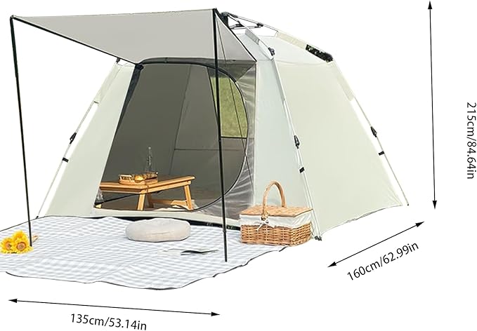 Genérico Camping Tent | Wide and Easy to Set Up Quick - Family Tent for Outdoor Activities, for Adults Teenage Couples on Picnic Hiking Mountaineering and