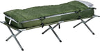 Camping Cot, Outdoor Folding Bed Set with Mattress, Sleeping Bag, Pillow, and Carry Bag, Comfortable and Portable, for Travel Camp Beach
