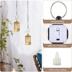 Gold Lanterns Decorative Indoor: 24 Pcs Mini Lanterns for Wedding Table Centerpieces Small Battery Powered LED Lights Bulk for Party Christmas Decor