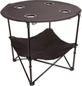 Camping Table Portable Folding Camping Side Table for Outdoor Picnic, Beach, Games, Camping, Sport & Patio Tables Folding with Carry Case for Travel & Storage, Black.