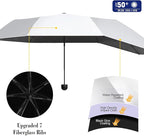Upf 50+ Chair Umbrella With Clamp/Sun Shade - Portable Umbrella For Sports & Outdoors - Secure Clamp, 360-Degree Swivel Adjustable Position For Maximum Sun Protection