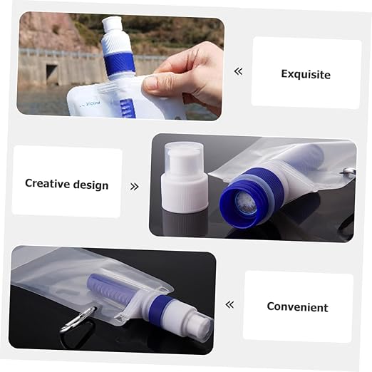 Camping Water Filter Bag Collapsible Water Storage Reusable Hiking Accessory