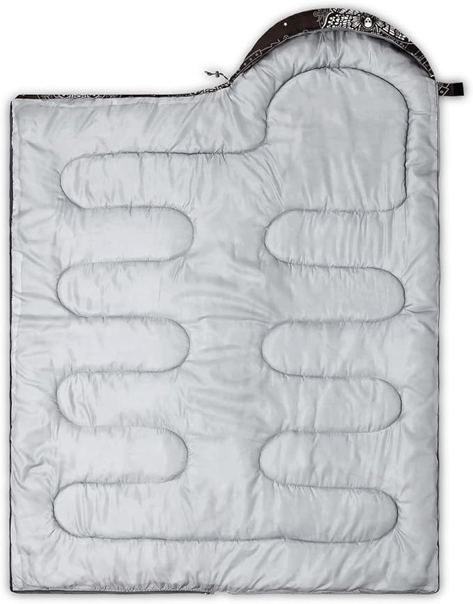 HOSIMA Butterfly Sleeping Bags for Adults and Kids for Camping,Black Gothic Ultralight Sleeping Bag for Cold Weather Summer.