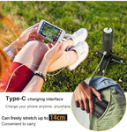 Camping Lights Rechargeable, Detachable Camping Lantern with Stand, Telescopic Waterproof Camp Lamp, Magnetic Work Hanging Light, LED Tent Flashlights for Emergency (Slate Gray Pro)