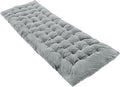 REDCAMP Extra Thick Folding Sleeping Cot Pads, 75"x28"Comfortable Soft Velvet Cotton Camping Cot Mattress Pad for Hiking, Backpacking,Navy Gray Brown