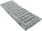 REDCAMP Extra Thick Folding Sleeping Cot Pads, 75"x28"Comfortable Soft Velvet Cotton Camping Cot Mattress Pad for Hiking, Backpacking,Navy Gray Brown