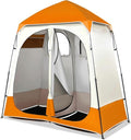 VINGLI 2 Room Shower Tent, 7.5 FT Instant Pop Up Shelter with Carrying Bag, Privacy Changing Room Tent,Perfect for Portable Toilet, Camping, Dressing, Outdoor Indoor, Easy Set Up