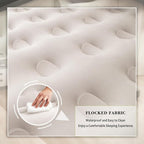 RAPTAVIS Queen Size Air Mattress Inflatable Bed with Pump and Headboard, Blow Up Mattress