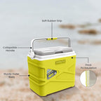 Pinnacle 10 Liter Insulated Cooler Lunch Box -Portable Camping/Picnic Hard Cooler –Coolbox Keeps Cool for 48 hrs. with Ice Retention–Heavy Duty Cooler for Beach, Grill, Travel,Tailgating,Small