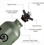 Fuel Bottle 1L for Camping Outdoor with Safety Valve
