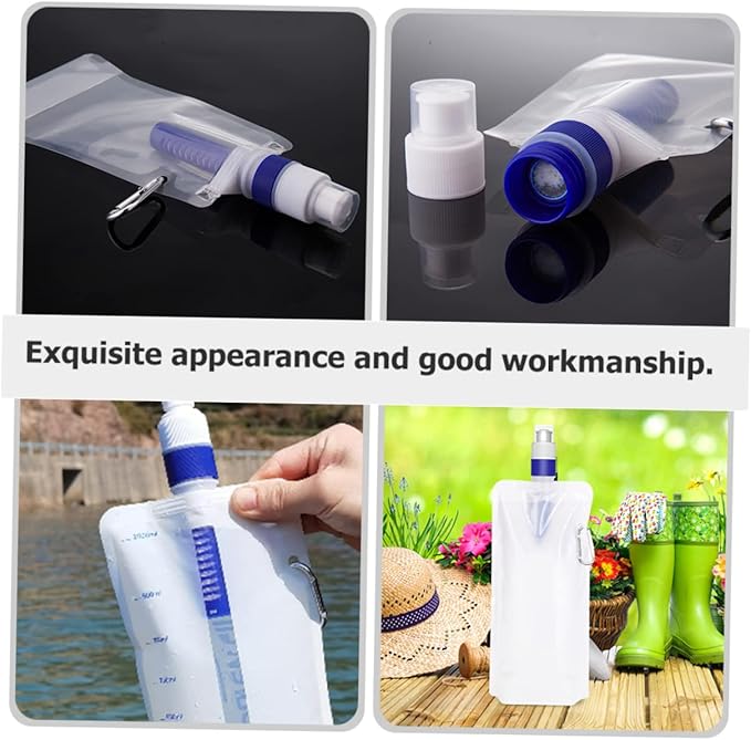 Kisangel 1pc Daily Use Water Filter Bag Portable Folding Water Container for Camping Hiking Outdoor Activities Convenient and Lightweight Hydration