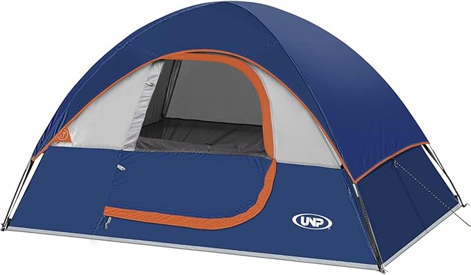 Camping Tent 2-4 Person, Waterproof Windproof Tent with Rainfly Easy Set up-Portable Dome Tents for Camping…