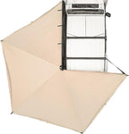 JOYTUTUS 270 Awning - 125 SQ. FT Freestanding All-Weather Side Canopy, Vehicle Awning UV50+, Waterproof PU10000mm, Adjustable for SUV/Truck/Van Driver Side, Wind Resistant