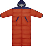 Thermotuff Wearable Sleeping Bag with Dual Hoodie, Long Sleeves, Pockets & Adjustable Drawstring - Ideal for Camping, Cold Weather Hiking, and Stadium Sak Blanket