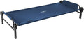Disc-O-Bed XL Outdoor Modular 1 Person Single Camping Cot Portable Bed with 2 Height Options for Adults, Sleep Solution for Tents, Navy